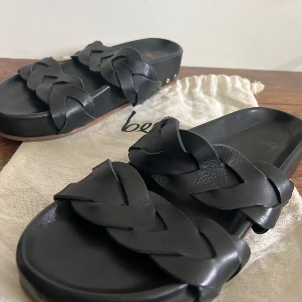 Beek “Pato” Braided Leather Sandals – Black, Size 8 (Gently Used) - Picture 3 of 4
